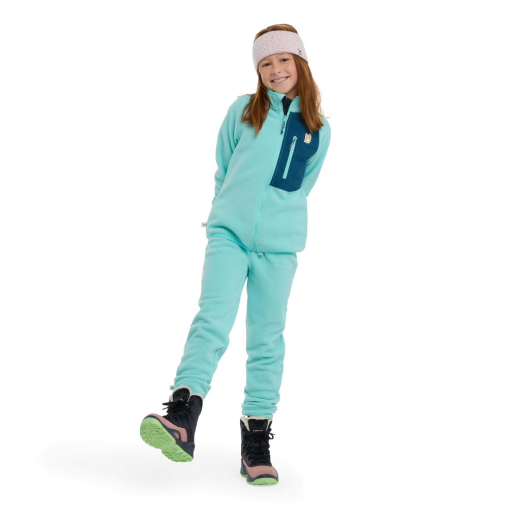 Namuk Avan Bio-Fleecejacke, Manbali blue / Deep petrol, 140/146