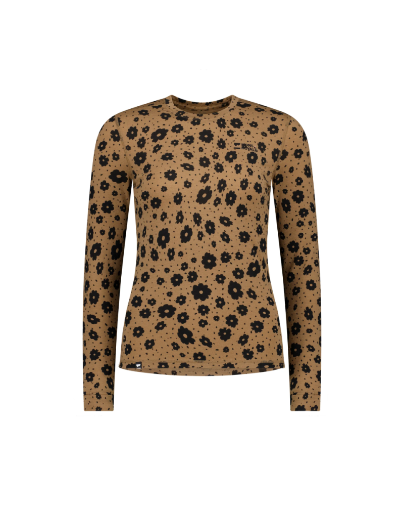 Mons Royale Cascade Merino Base Layer Long Sleeve, Aoraki Lily Toffee, Grösse M