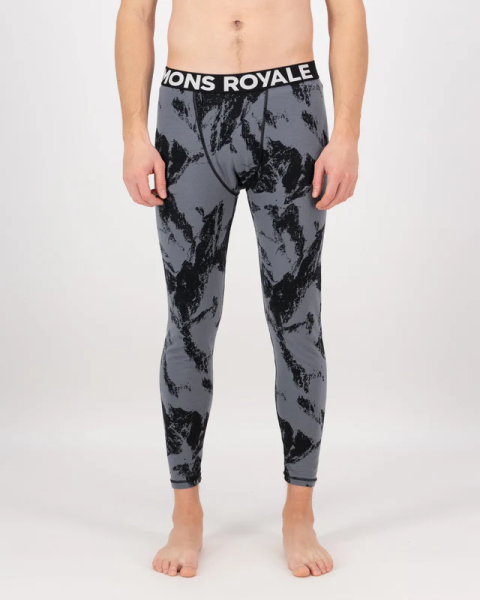 Mons Royale Cascade Merino Base Layer Legging, Mtn Pixel Grey