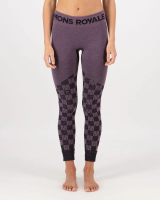 Mons Royale Ascender Merino Base Layer Legging, Mauve / Black, Grösse XL