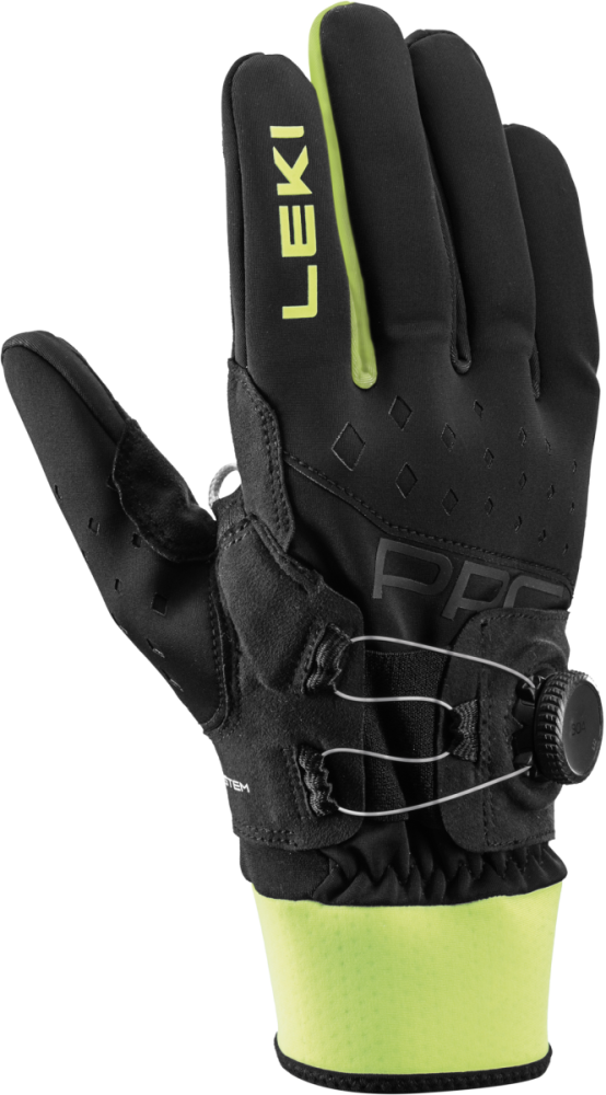 Leki PRC Boa Shark black/yellow 8
