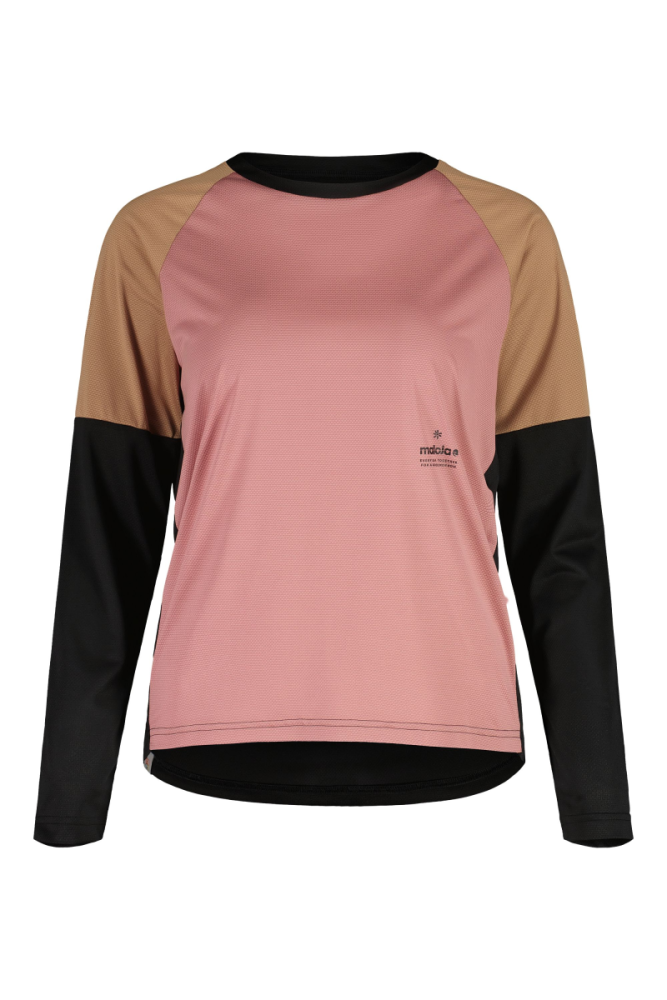 Maloja WolgaM. deep black multi Trail Shirt, Grösse XL
