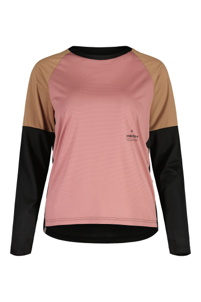 Maloja WolgaM. deep black multi Trail Shirt, Grösse XL
