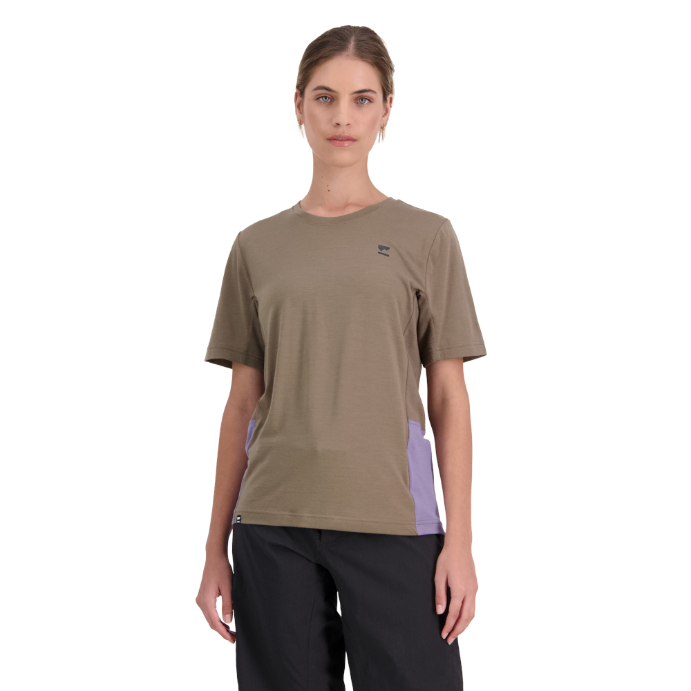 Mons Royale W Tarn Merino Shift Tee Walnut / Thistle L