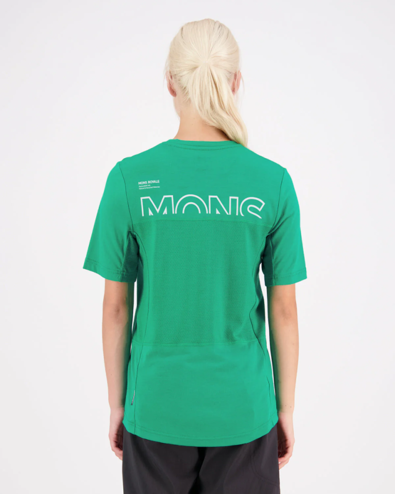 Mons Royale Tarn Merino Shift Tee, Pop Green, Grösse M
