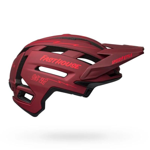 Bell Super AIR Spherical MIPS Helmet matte black/red fasthouse, L