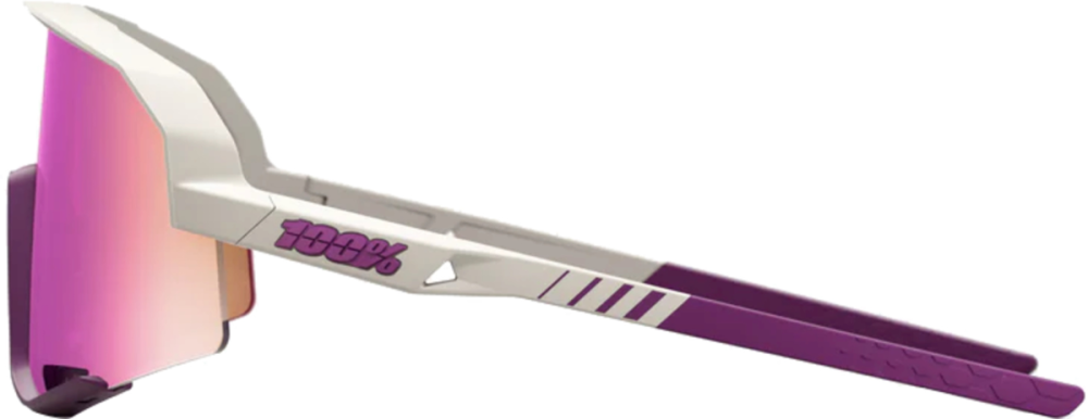 100percent SLENDALE - Matte Chalk - Purple Multilayer Mirror Lens