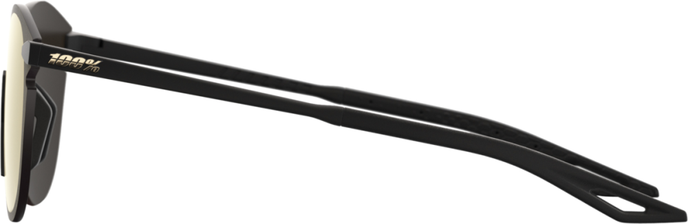 100percent LEGERE ROUND - Matte Black - HiPER Gold 24K Mirror