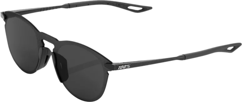 100percent Legere Round Brille Polished Black - Smoke Lens