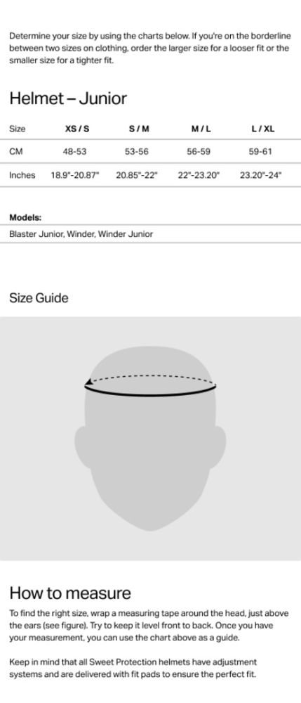 Sweet Protection Winder Mips Helmet Jr black teddy SM