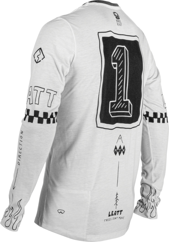 Leatt MTB Gravity 3.0 Long Sleeve Jersey cream white XL