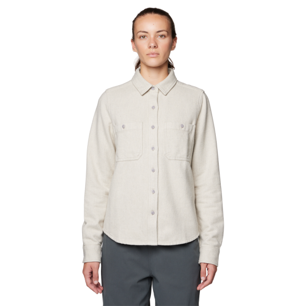 Mountain Hardwear W Plusher™ Long Sleeve Shirt, stone heather 022