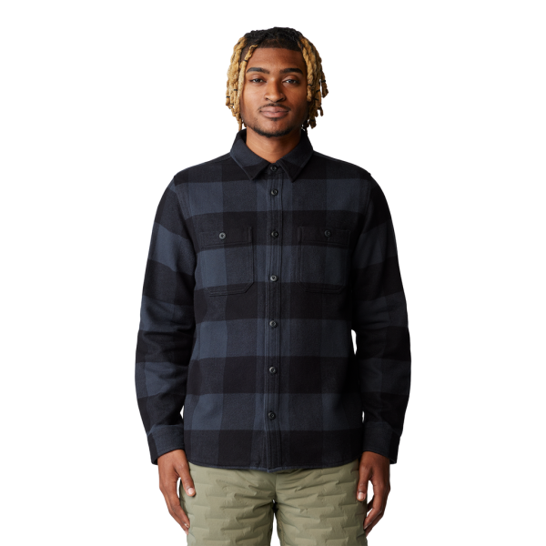 Mountain Hardwear M Plusher™ Long Sleeve Shirt, black tatanka check print 012