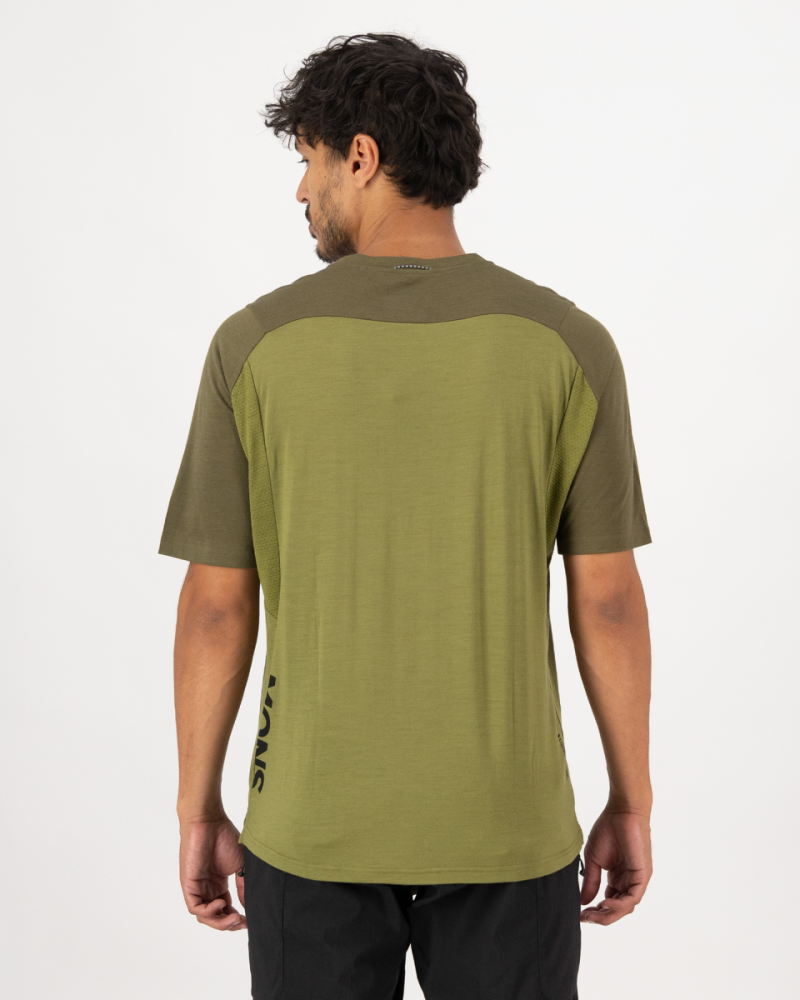 Mons Royale Diversion Merino Bike Jersey Short Sleeve, Fern / Olive, Grösse M