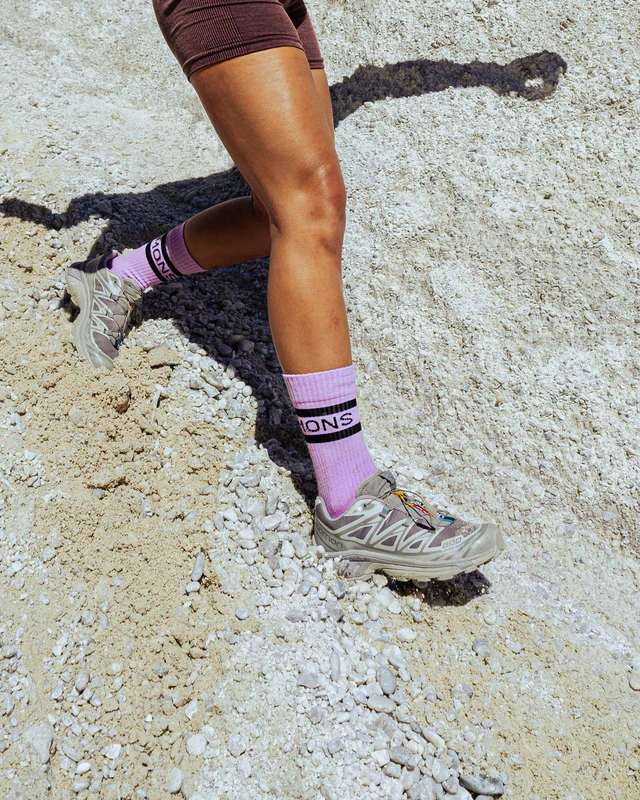 Mons Royale Signature Merino Crew Sock, Pastel Purple, Grösse S