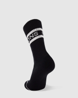 Mons Royale Signature Merino Crew Sock, Black / White, Grösse S