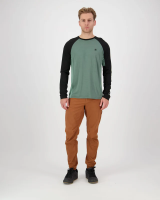 Mons Royale Tarn Merino Long Sleeve, Cypress / Black / Thyme, Grösse S