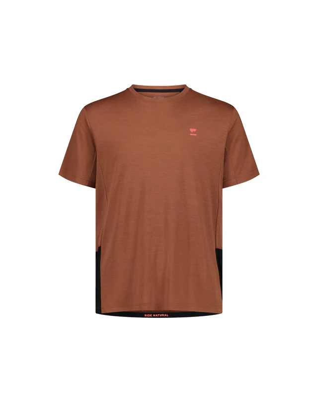 Mons Royale Tarn Merino T-Shirt, Cinnamon / Black, Grösse L