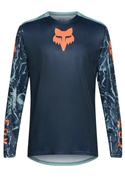 Fox Racing Yth Ranger Ls Jrsy Img Print, arctic blue