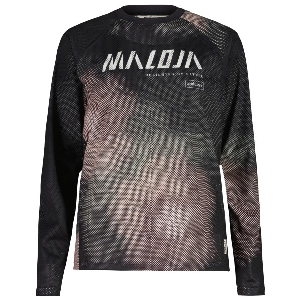 Maloja FurculaM. Dirt Shirt, deep black bloom