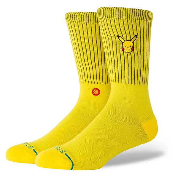 Stance Pikachu Crew, yellow, Grösse S