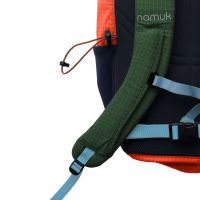 Namuk Leon Rucksack 20L, Red orange / True navy, Onesize