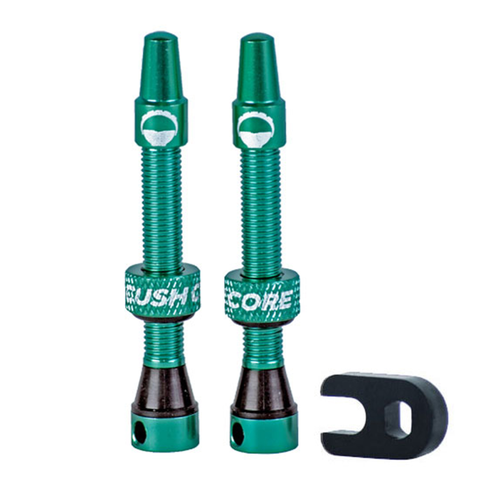 CushCore Tubeless Presta Air Valve Tubeless, 44 mm, . Turquoise.