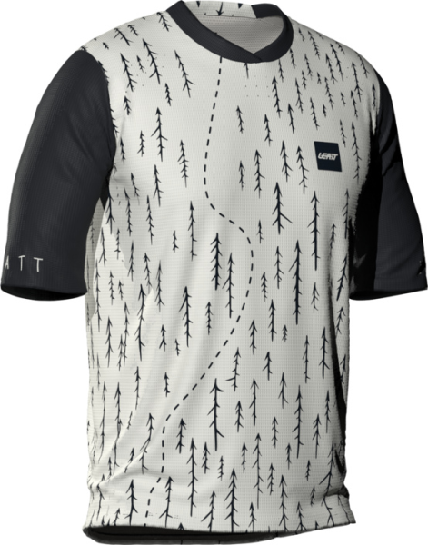 Leatt MTB Gravity 4.0 Jersey Jr white trails
