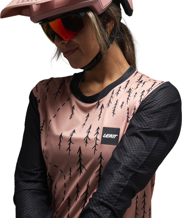 Leatt MTB Trail 3.0 Long Sleeve Jersey W trails pink XL