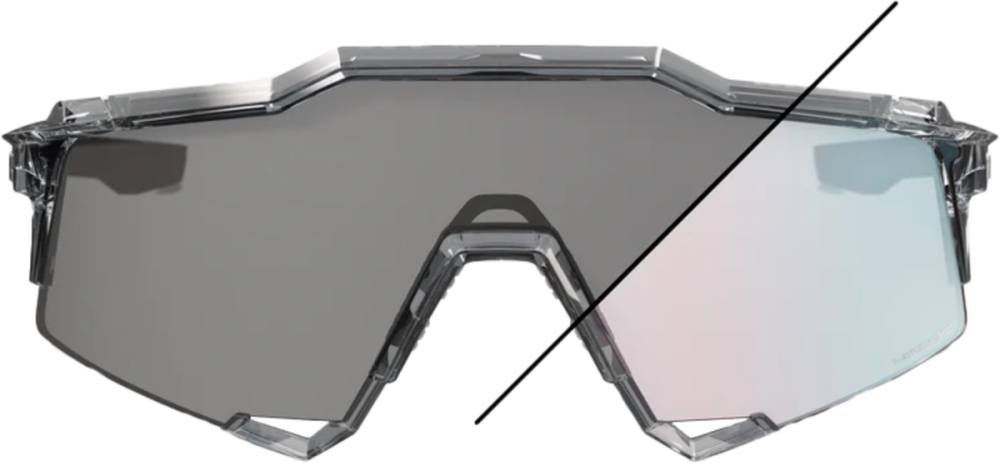 100percent Speedcraft - Polished Translucent Grey - Rose Gold Phot