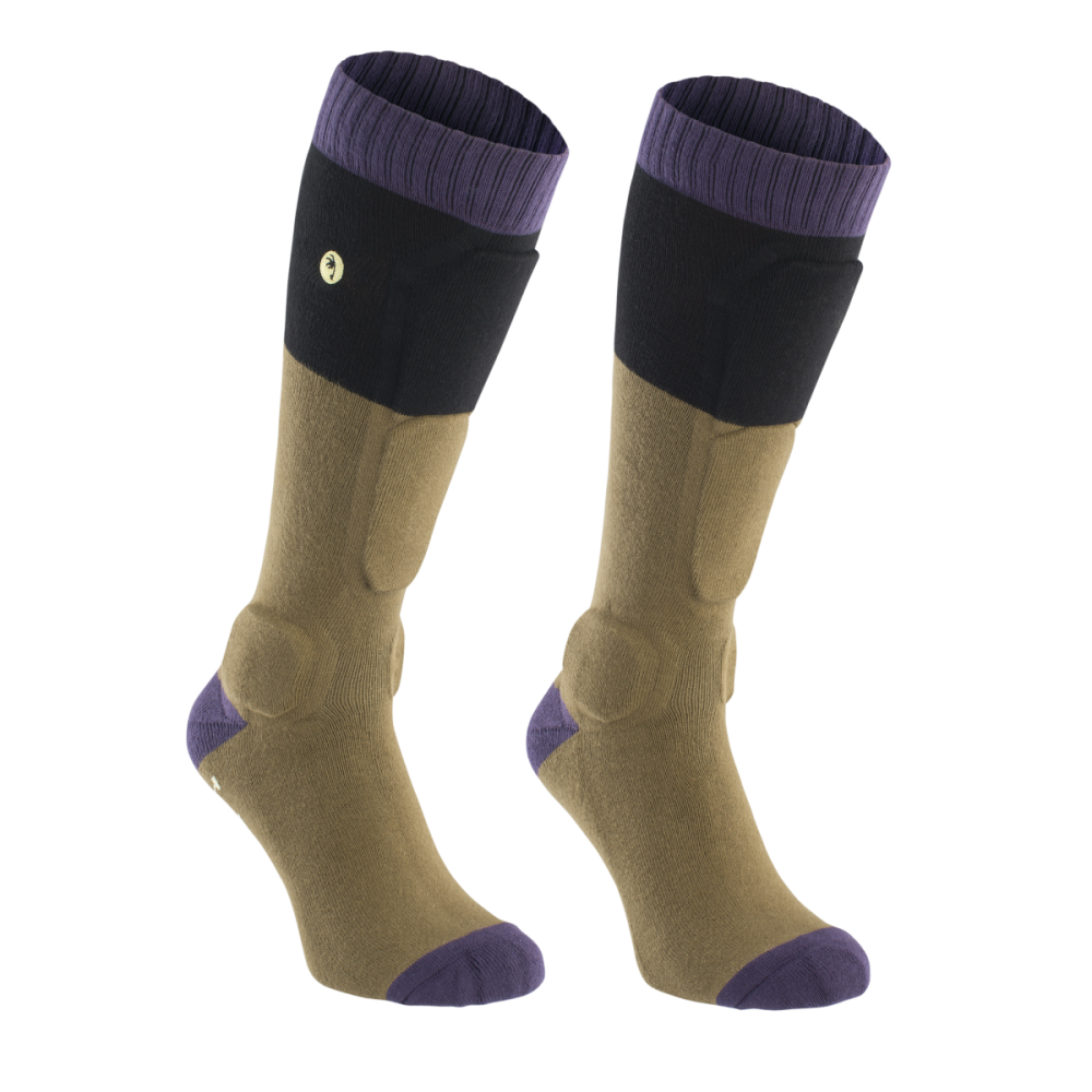 ION Shin Pads BD-Sock unisex - dark-mud 39-42