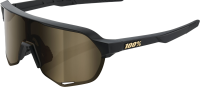 100percent Brille S2 Matte Black-Soft Gold Mirror