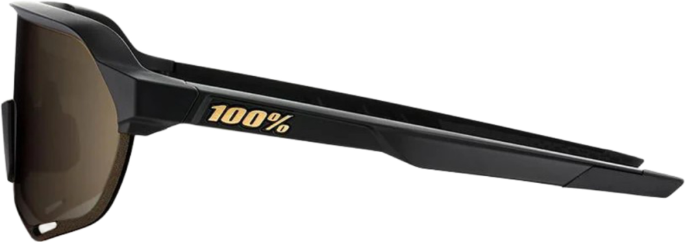 100percent Brille S2 Matte Black-Soft Gold Mirror