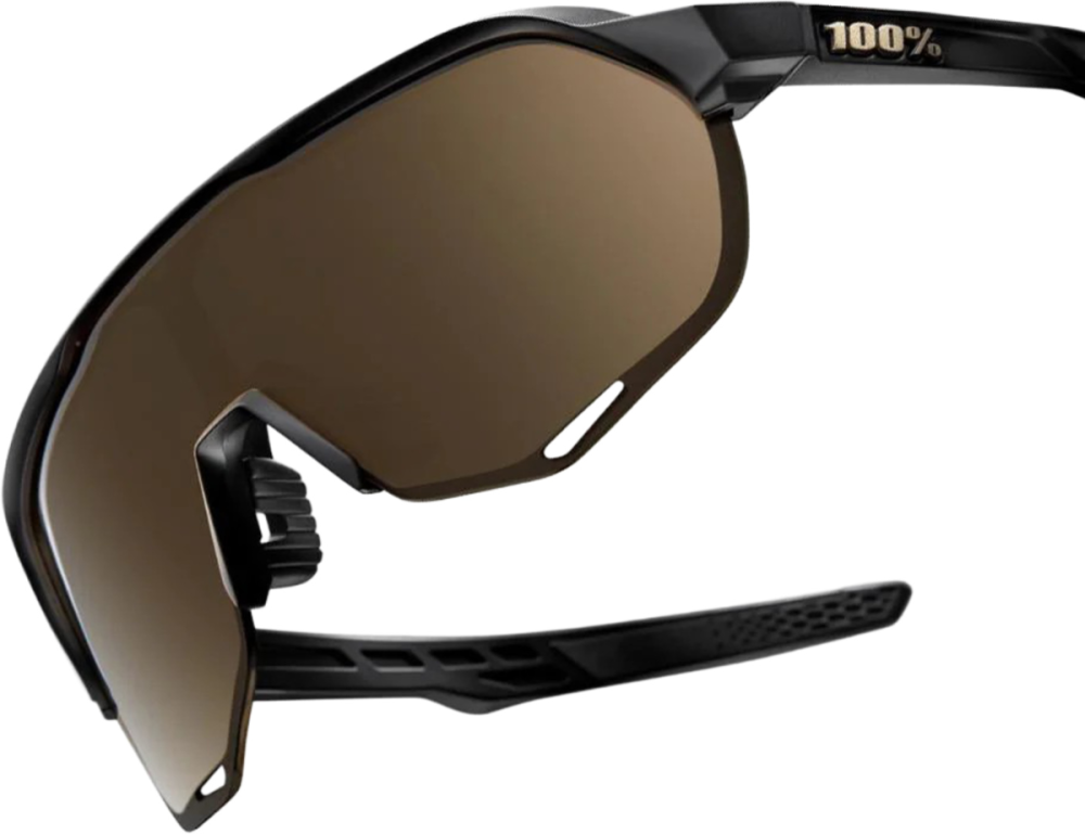 100percent Brille S2 Matte Black-Soft Gold Mirror