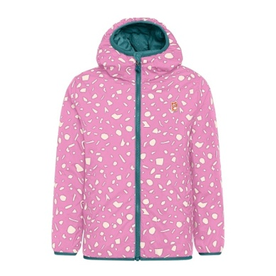 Namuk Glow wendbare PrimaLoft Jacke "Underground", Jade green / Taffy, 128/134