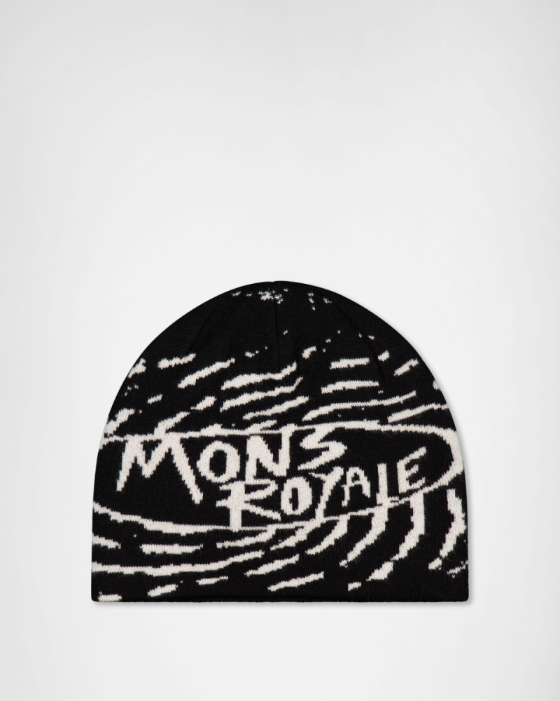 Mons Royale Mtn Mad Merino Beanie, Black, Grösse OS
