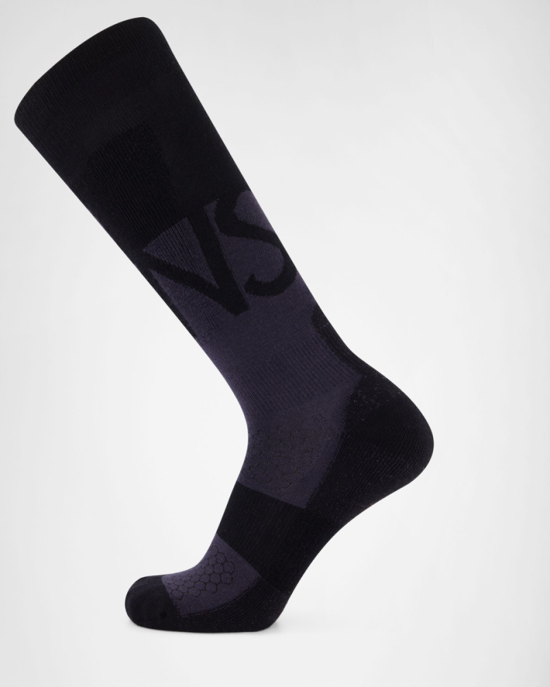 Mons Royale Ultra Cushion Merino Snow Sock, Jasper / Black, Grösse M