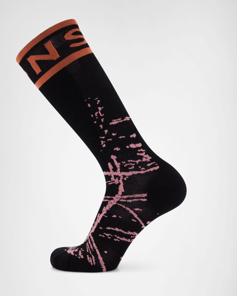 Mons Royale Atlas Merino Snow Sock, Airbrush, Grösse L
