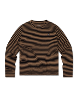 Mons Royale Icon Merino Long Sleeve, MR Stripe Toffee, Grösse L