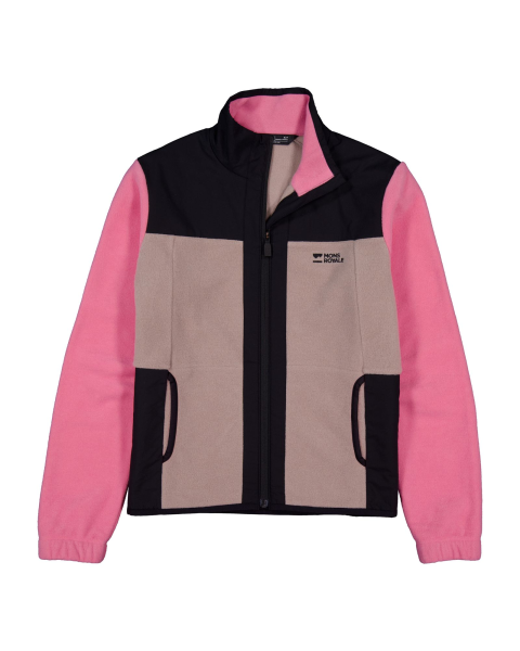 Mons Royale Pileup Wool Fleece Jacket, Flamingo