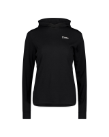 Mons Royale Pivot Merino Long Sleeve Hood, Black, Grösse L