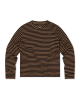 Mons Royale Icon Merino Long Sleeve, MR Stripe Toffee