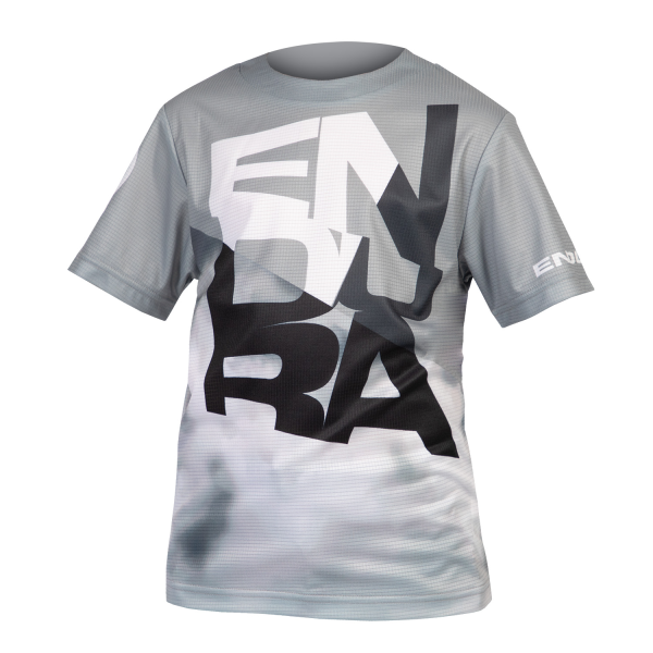 Endura Kinder SingleTrack Core T-Shirt: Eintöniges Grau - 7-8yrs