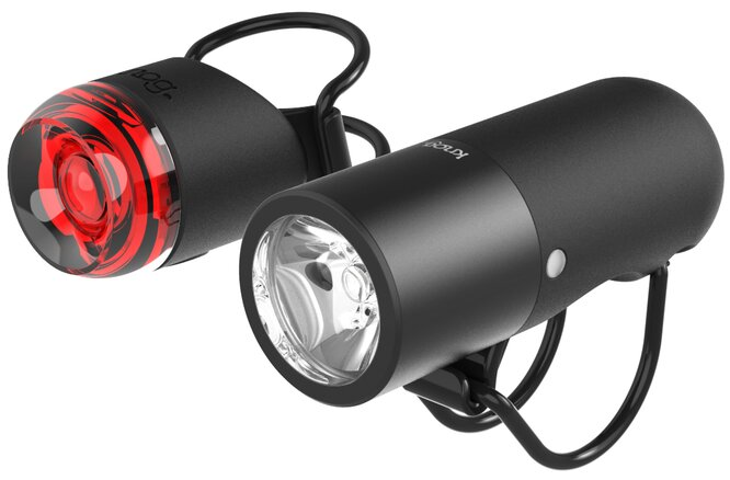 Knog Lichtset Plugger Twinpack black