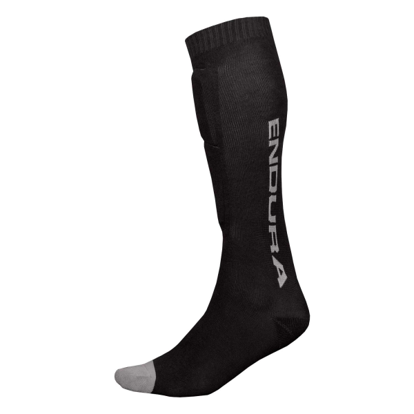 Endura SingleTrack Schienbeinprotektor Socken: Schwarz