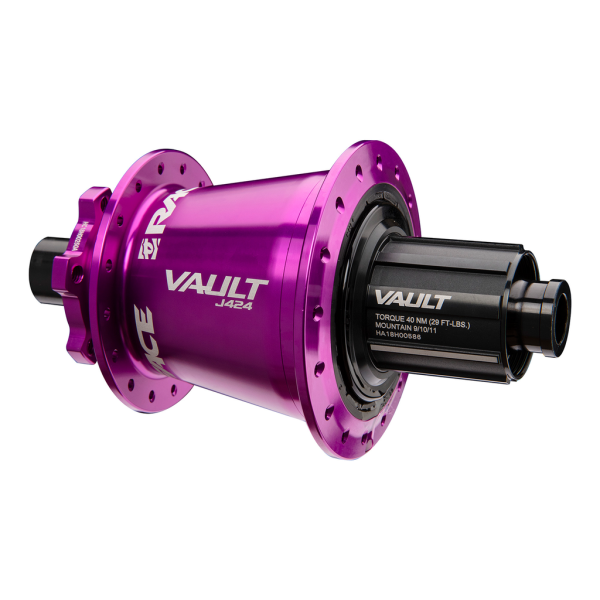 Race Face Vault MTB Hub B 414/424J Colour Edition 32H 6BD, purple, 15x110