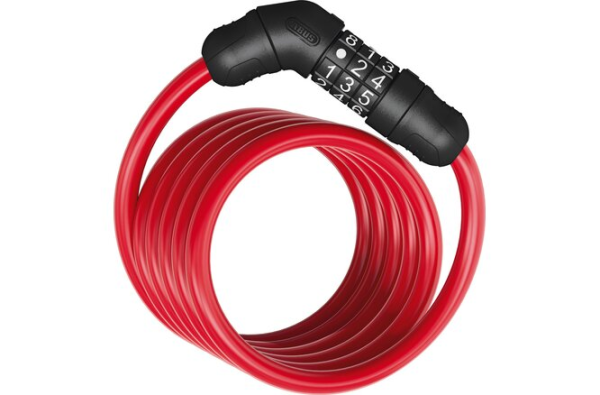 ABUS Spiralkabelschloss Star 4508C/150 Code ohne Halter rot