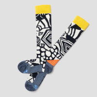 Namuk Spiro Merino Skisocken True navy / Super lemon 31-34