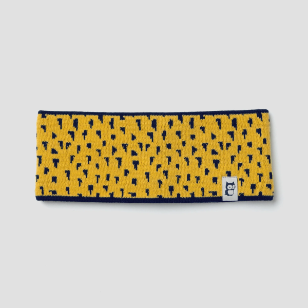 Namuk Ciel Merino Stirnband "Tittles" Sunflower yellow/True navy L/XL