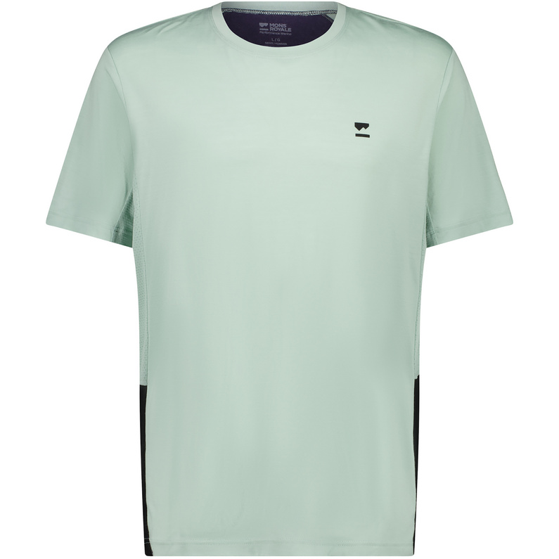 Mons Royale Tarn Merino Shift T-Shirt, Glacier / Black, Grösse XL